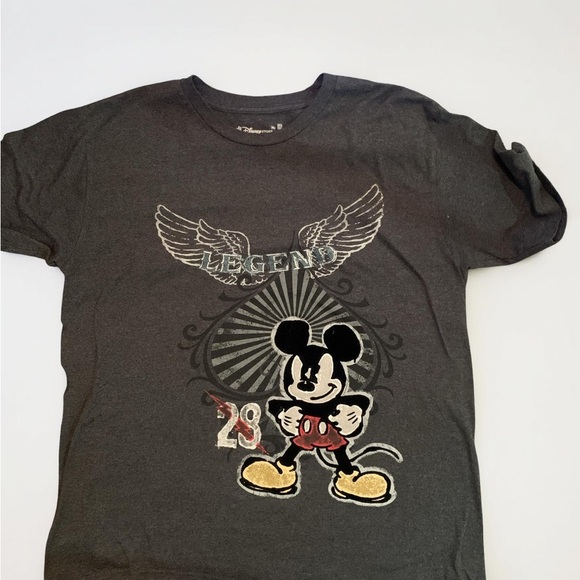 Vintage Mickey Mouse TShirt Mens XL Gray Disney Store Legend Charcoal - Picture 1 of 3